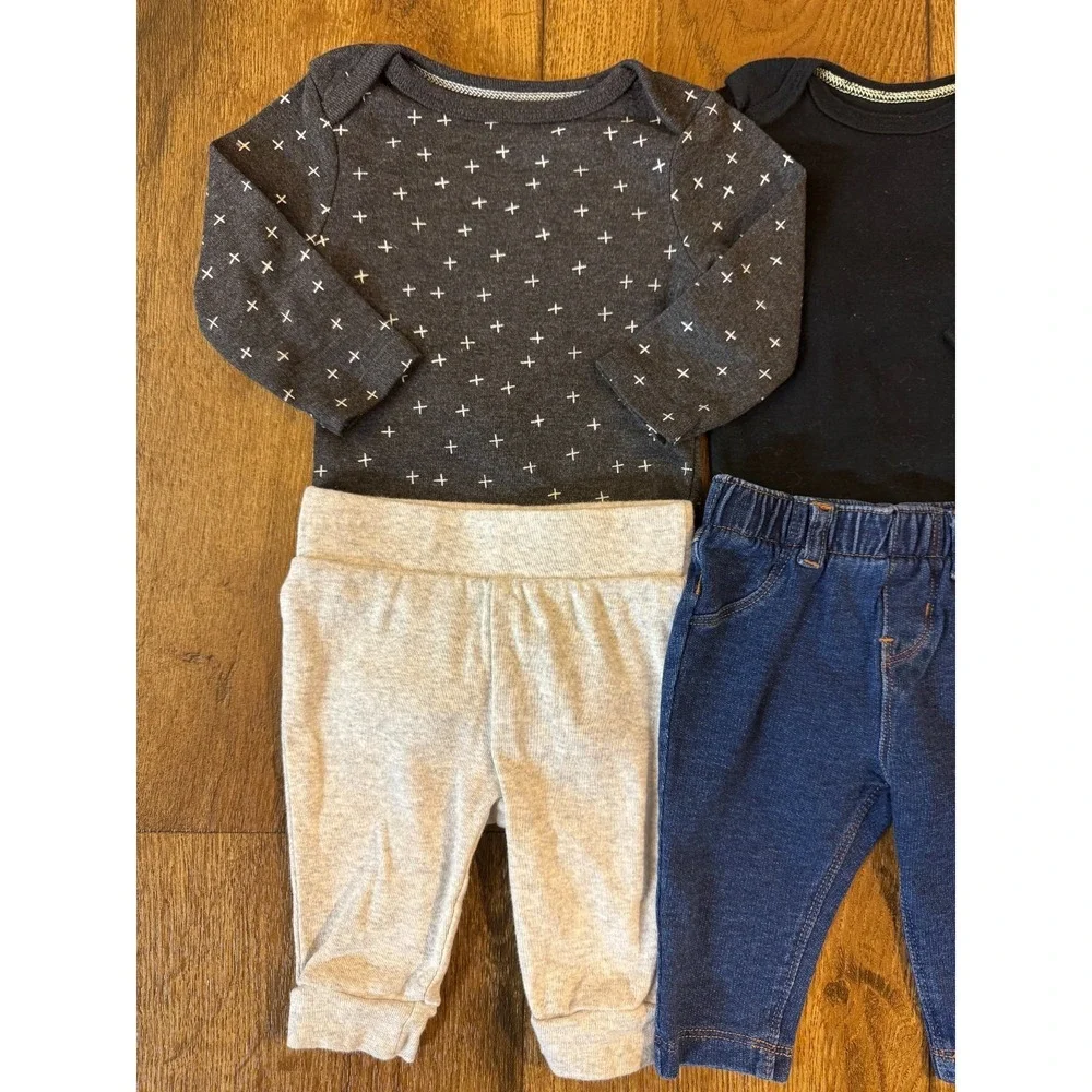 Baby Boy 0/3 Months Outfits Pants Long Sleeve Shirts Bodysuit Clothes Lot‎ Dad